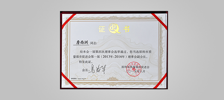 深圳市質(zhì)量強(qiáng)市促進(jìn)會(huì)副會(huì)長單位